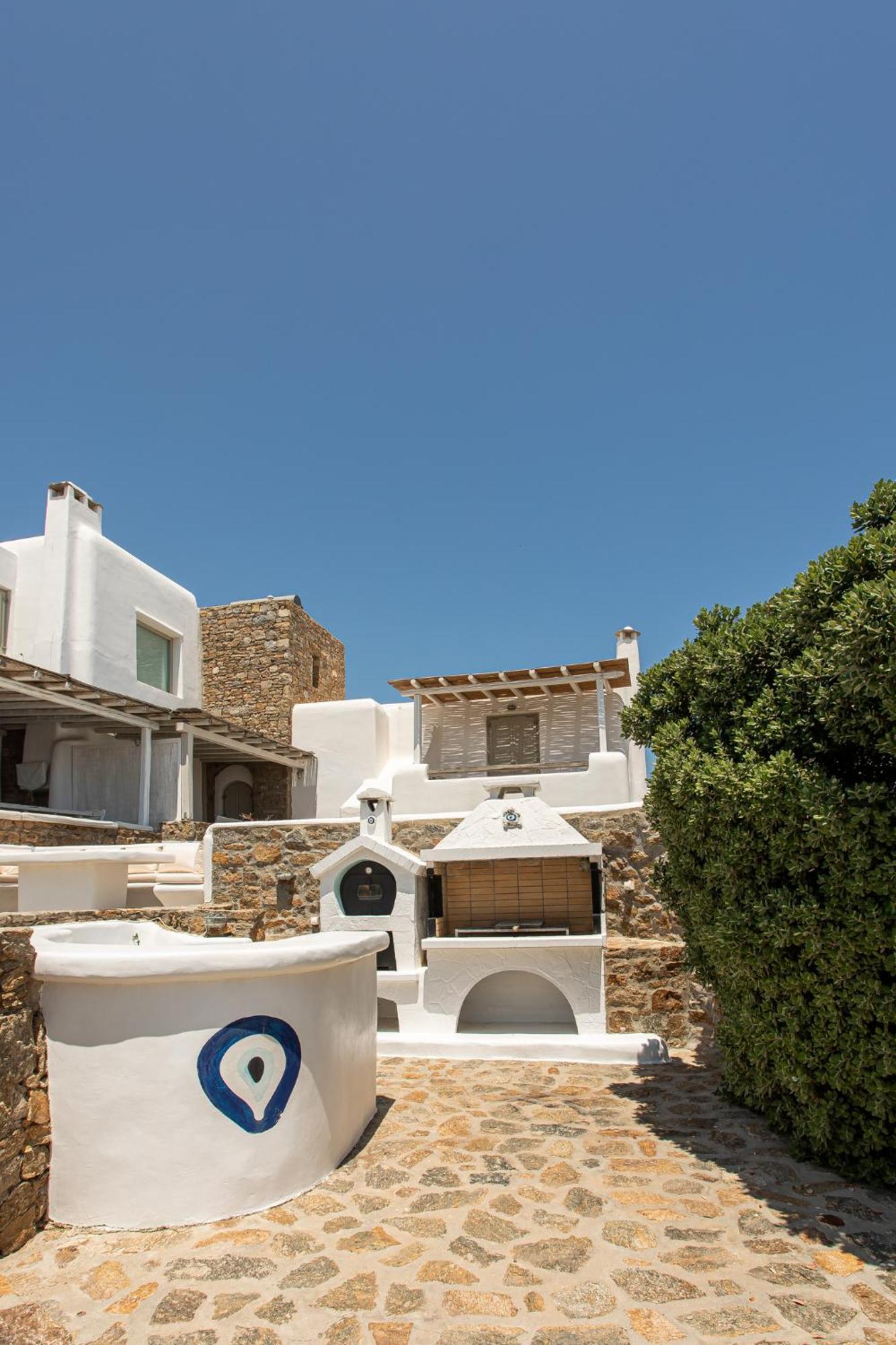 Manolia Luxury Private House By Mykonian Kazarte Villa Kalo Livadi Luaran gambar